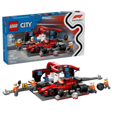LEGO CITY F1* PIT STOP & PIT CREW FERRARI