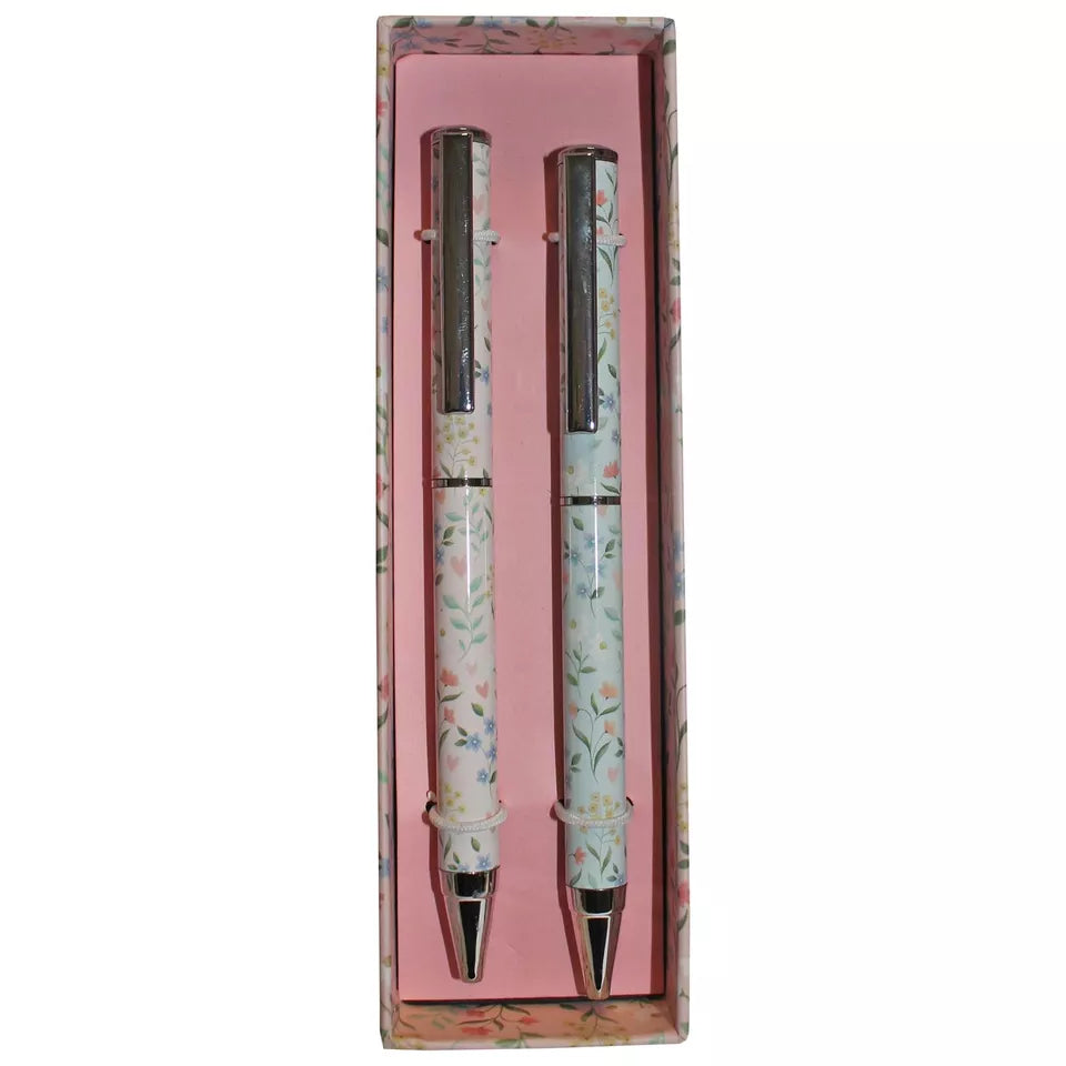 Ditsy Floral Pack of 2 Ballpoint Pens