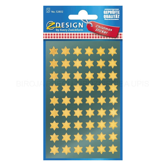 Z-Design Stickers - Golden Stars 52802 AVERY ZWECKFORM