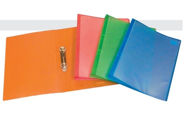 Soft Files PVC with front pocket 16mm assorted colours