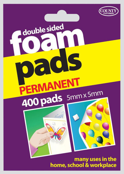 Double sided Foam Pads 5mm x 5mm (400 pads)