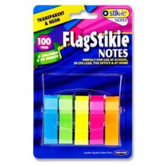 Page sticky markers  5x20 neon - Premier