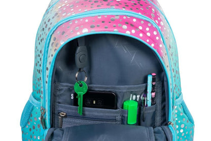 Mermaid Ombre 3 compartment Backpack 39x27x17 cm