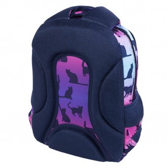 NIGHT CATS 3-compartment backpack 39x27x17 cm