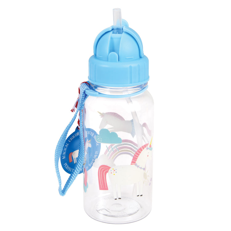 Magical Unicorn Water Bottle with Straw