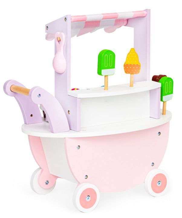 Wooden ice cream truck