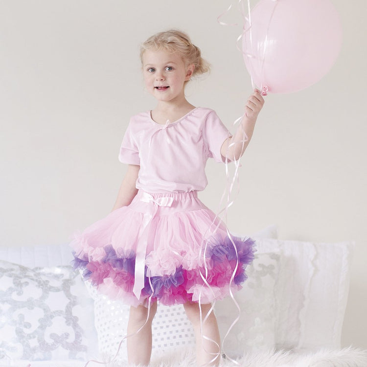 Flutter Skirt Light Pink Size 4-7 years