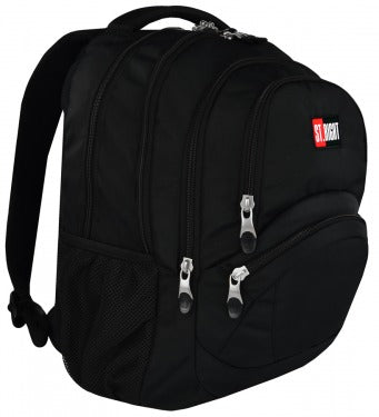 BLACK 4 compartment Backpack 42x30x19 cm