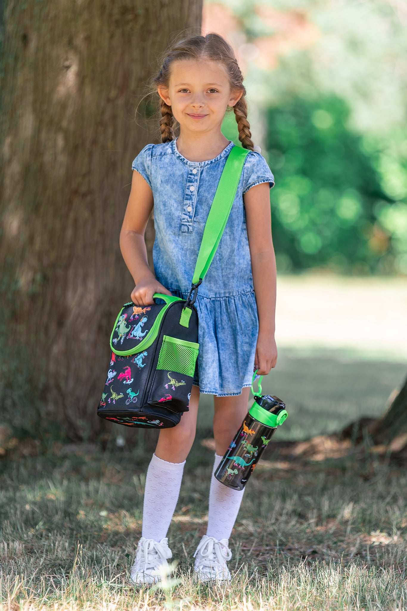 Dinosaurs Skaters Strap Lunch Bag