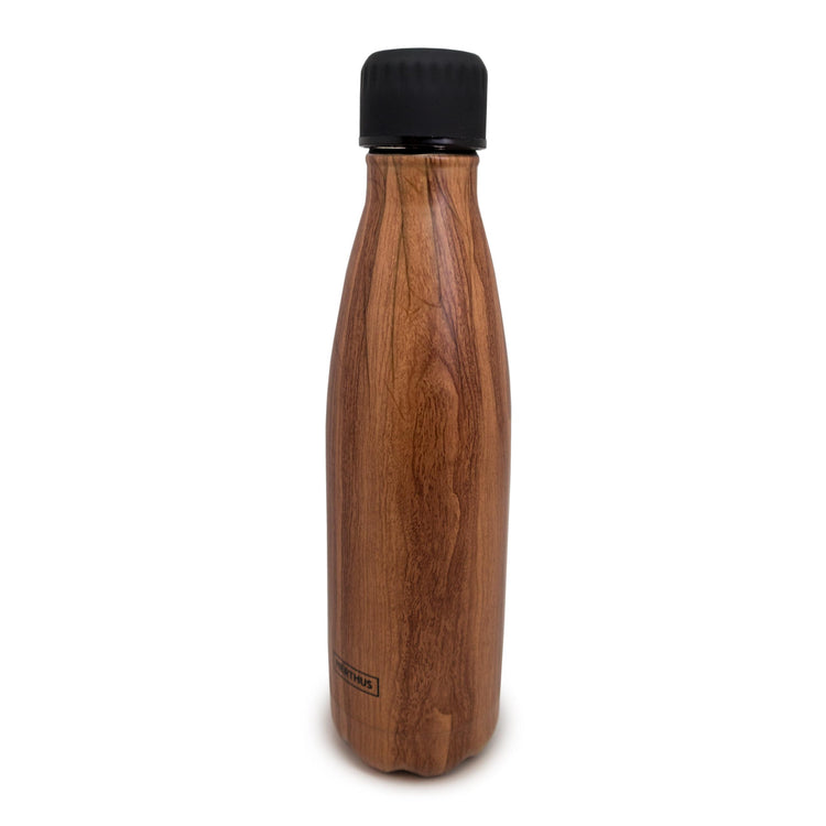 Wood 500ml stainless steel bottle