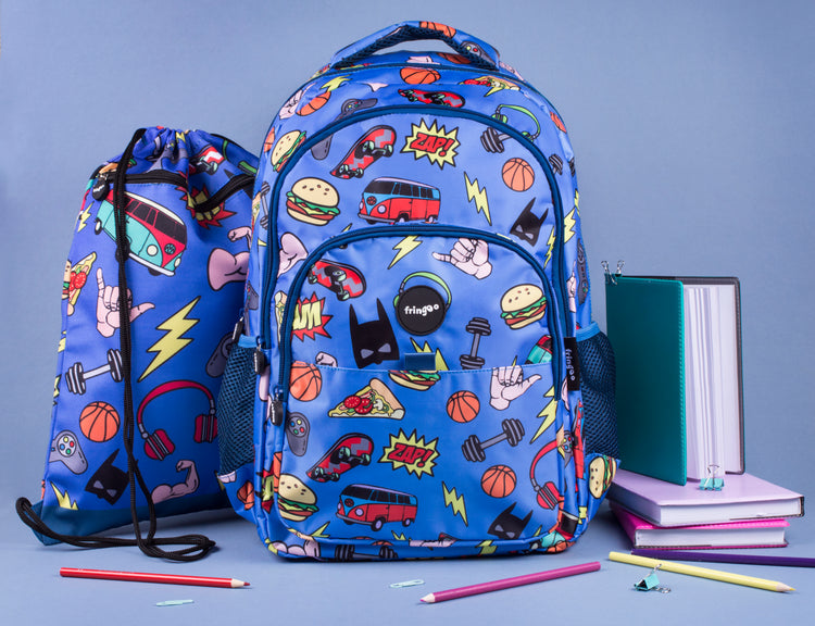 Doodles Boy Multi Compartment Backpack