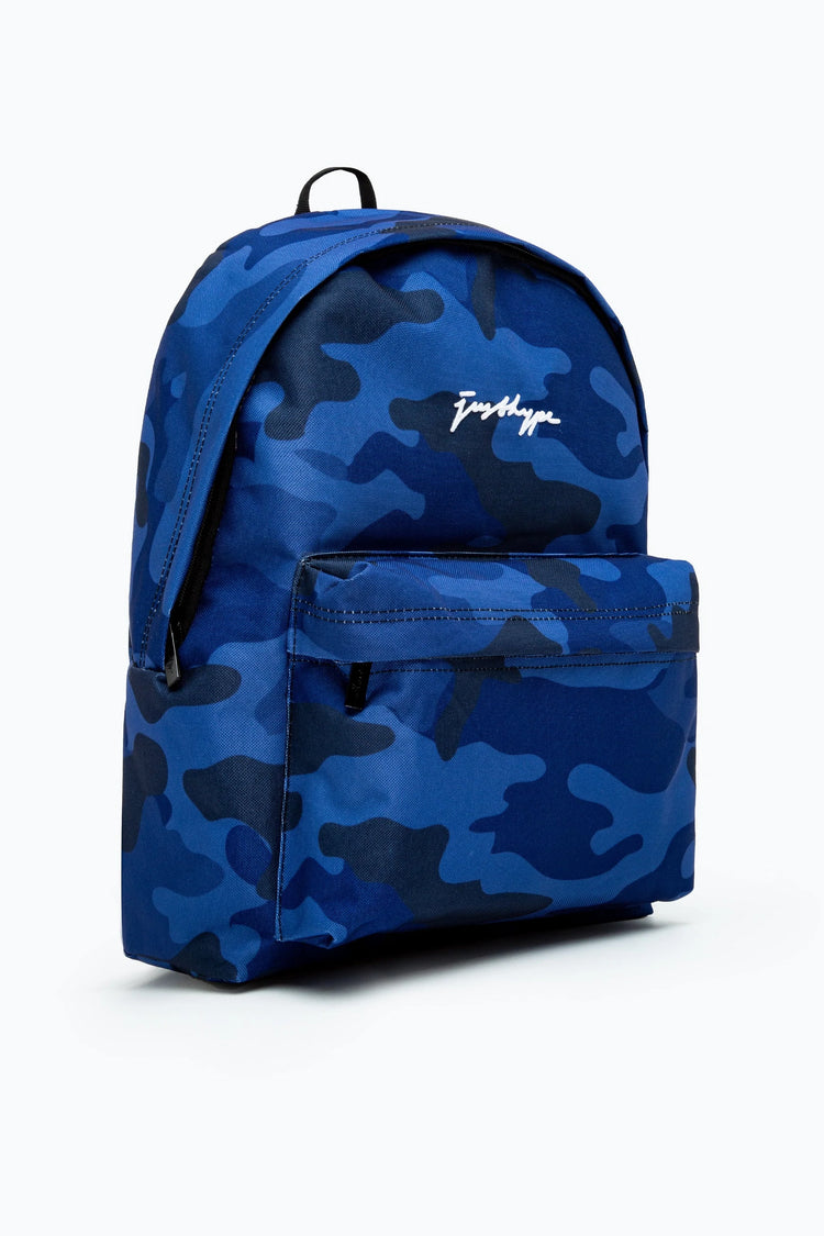 HYPE UNISEX NAVY CLASSIC CAMO SCRIBBLE BACKPACK - One Size / Navy