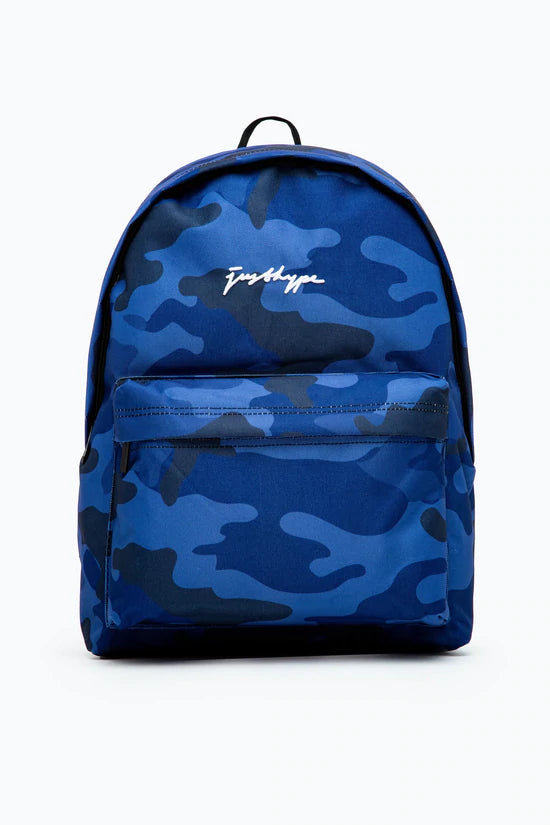 HYPE UNISEX NAVY CLASSIC CAMO SCRIBBLE BACKPACK - One Size / Navy