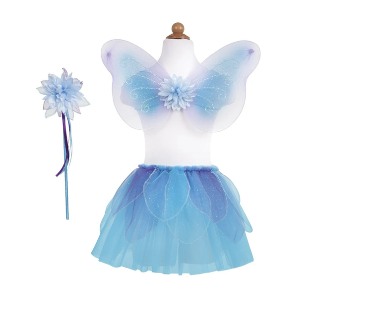 Fancy Flutter Skirt with Wings & Wand Size 4 - 6 years