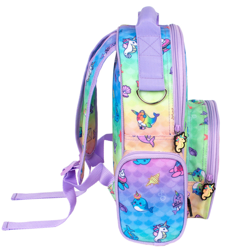 Narwhal and Seahorse Backpack