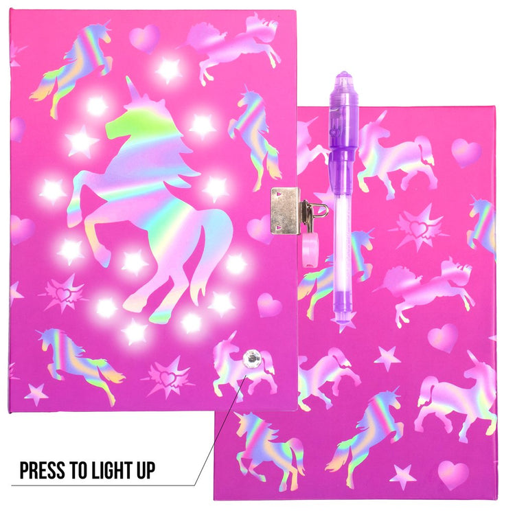 Light Up Diary Unicorn Ombre