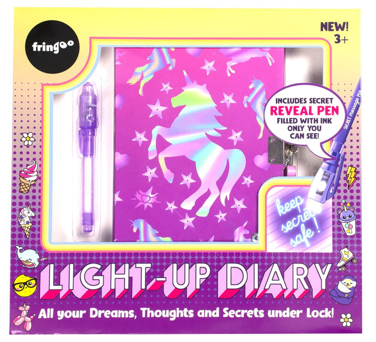 Light Up Diary Unicorn Ombre