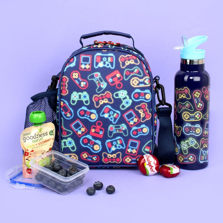 Neon Gamer Lunch Bag