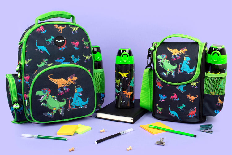 Dinosaurs Skaters Strap Lunch Bag