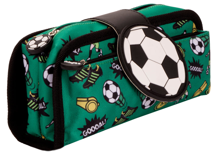 Football Silicone Patch Pencil Case