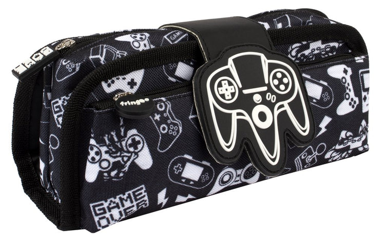 Game Over Silicone Patch Pencil Case