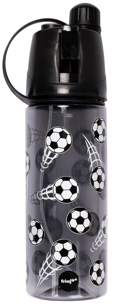 Football Black Water Bottle