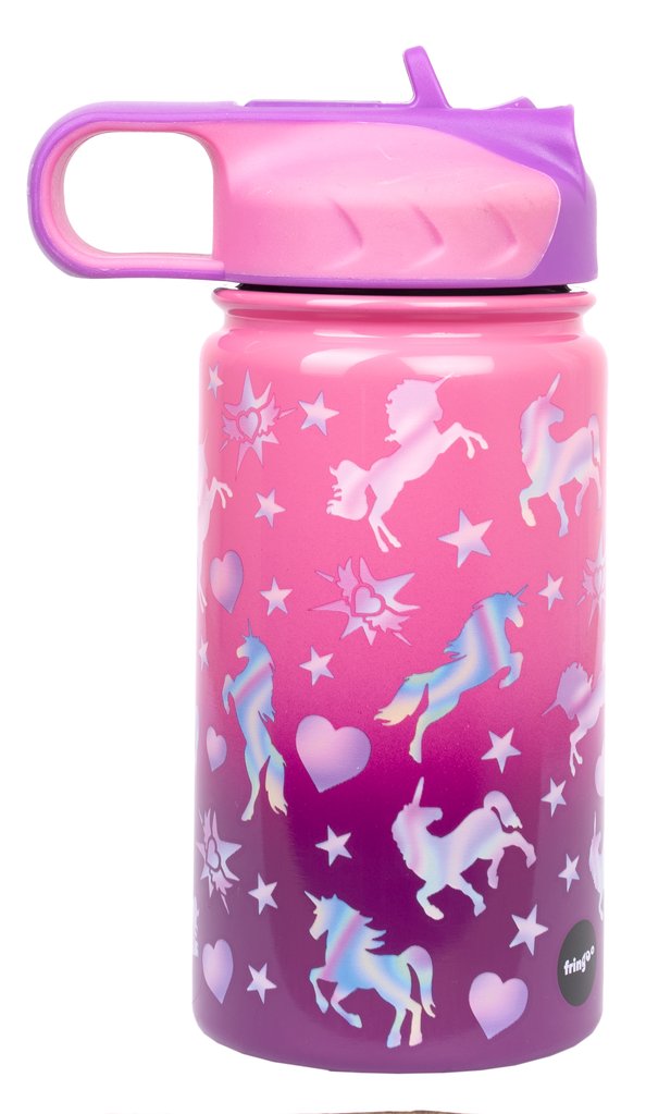 Unicorn Ombre Stainless Steel Bottle with Straw 350ml