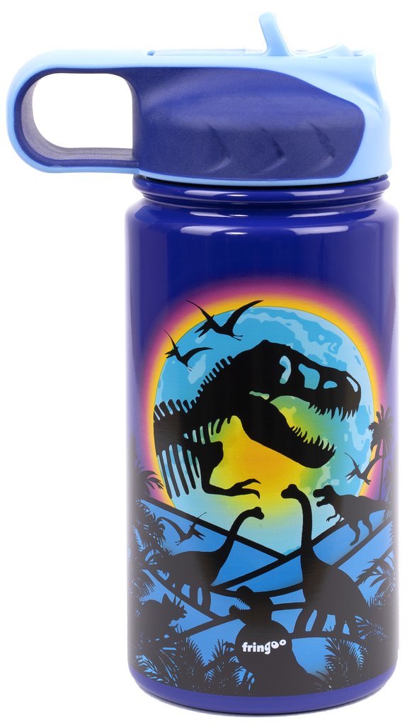 Dinosaur Moon Stainless Steel Bottle with Straw 350ml