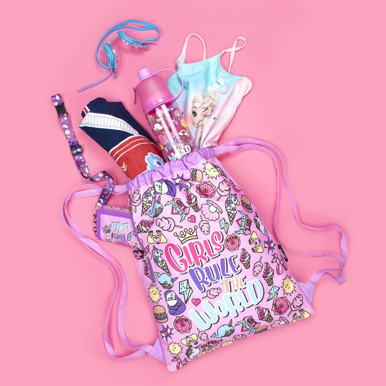Girls Rule Drawstring Bag